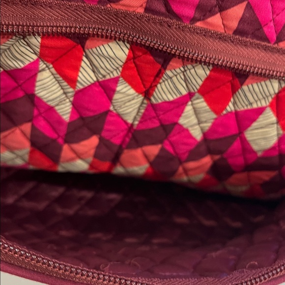 Vera Bradley Quilted Large Travel Bag in Bohemian Chevron With Strap. - Picture 5 of 11